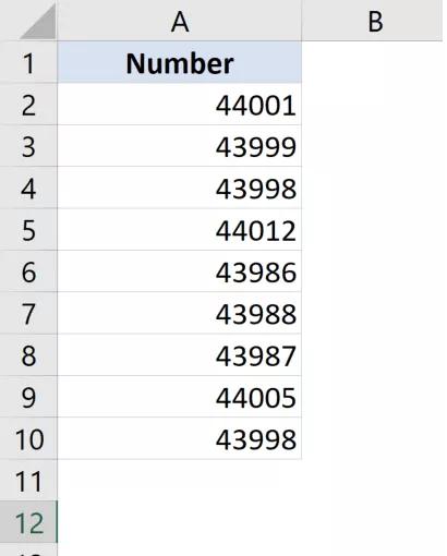 Cách chuyển đổi số serial thành ngày tháng trong Excel